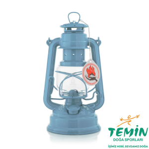 Feuerhand Hurricane Lantern 276 Gemici Feneri Pastel Mavi