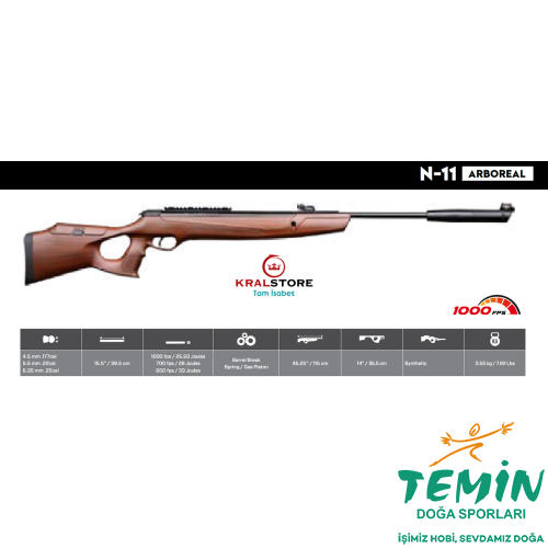 TEMİN | Av ● Outdoor ● Atış | PCP, Havalı Tüfek, Tabanca & Optik