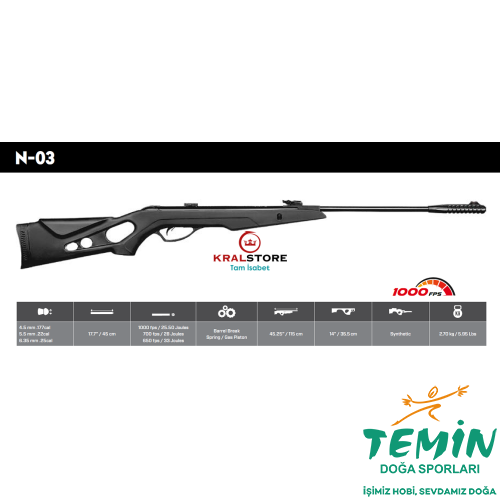 TEMİN | Av ● Outdoor ● Atış | PCP, Havalı Tüfek, Tabanca & Optik