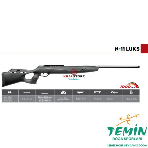 TEMİN | Av ● Outdoor ● Atış | PCP, Havalı Tüfek, Tabanca & Optik