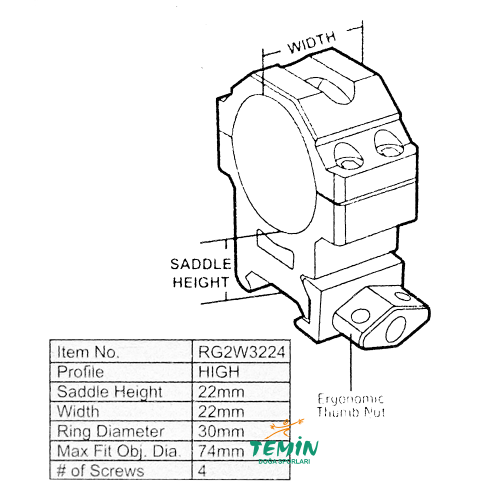 TEMİN | Av ● Outdoor ● Atış | PCP, Havalı Tüfek, Tabanca & Optik