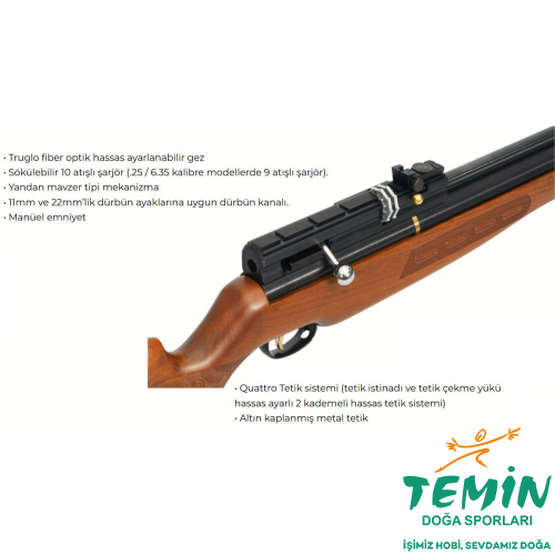 TEMİN | Av ● Outdoor ● Atış | PCP, Havalı Tüfek, Tabanca & Optik