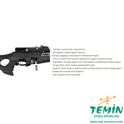 TEMİN | Av ● Outdoor ● Atış | PCP, Havalı Tüfek, Tabanca & Optik