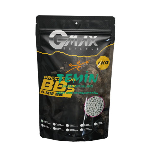 Gmax Defense 0,20 Gram 6 mm 1 Kg Airsoft BB - 5000 Adet