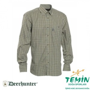 S.K.DEERHUNTER Wyatt Yeşil Kareli Uzun Kol Gömlek 45/46