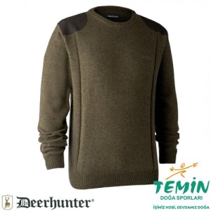 DEERHUNTER Sheffield Knit Yeşil Kazak