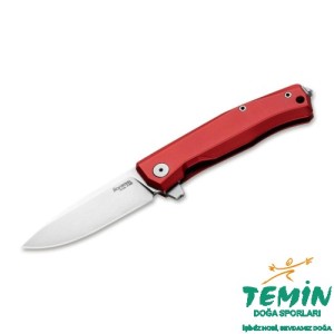 Lionsteel MT01A RS Myto Stone Washed M390 Blade, Red Aluminum Handle Çakı