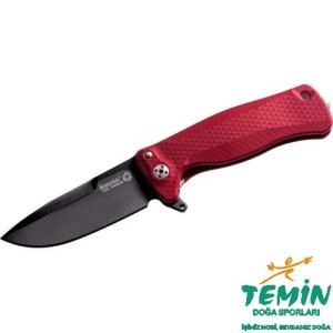 Lionsteel SR22 Aluminium Red Black Blade Çakı