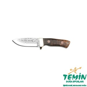 Bora 418 Kök Ceviz Ağacı Saplı Gravürlü Wild Boar Bıçak