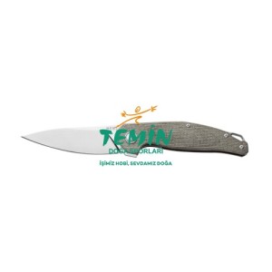 MKM Goccia Green Canvas Micarta Çakı