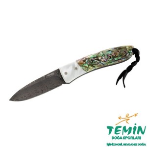 Lionsteel Opera Damascus Mother of Pearl Çakı