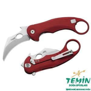 Lionsteel L.E.One Mid-Red / Stone Washed Çakı