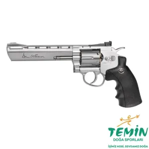 Dan Wesson 6 İnç 4,5 mm CO₂ Parlak Krom Pellet Havalı Toplu Tabanca