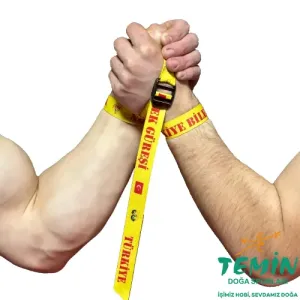 Bilek Güreşi Bağı Metal Tokalı Sarı Perlon 108 cm