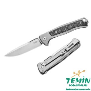 Lionsteel Emmet EM01 GY Stonewashed MagnaCut Grey Titanium Carbon Fiber Çakı