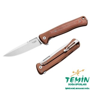 Lionsteel Skinny SK01A ES Stone Washed Blade MagnaCut Earth Aluminium-Micarta Çakı