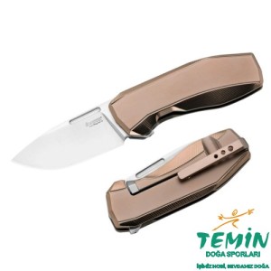 Lionsteel N.ONE N1 BR Frame Lock MagnaCut Bronze Titanium Çakı
