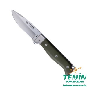 Cudeman 384-GVF MT-4 Green G10 Deri Kılıflı Çakı