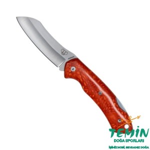 Cudeman 346-JRF Tundra Red Juma Deri Kılıflı Çakı