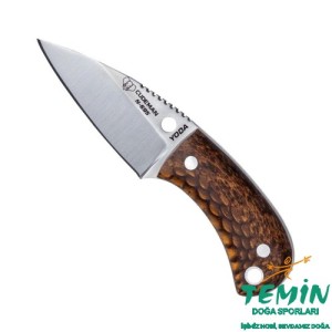 Cudeman 200-JM Yoda Brown Juma Micarta Saplı Deri Kılıflı Bıçak