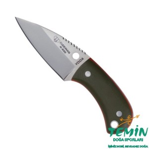 Cudeman 200-GV Yoda Green G10 Saplı Deri Kılıflı Bıçak