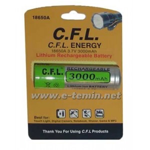 CFL 18650 Şarjlı Pil