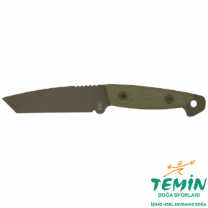 Turq Gear Wolf Tanto - Cubic G10 Army Green Elcik - Sleipner Army Green (Asker Yeşili) Bıçak