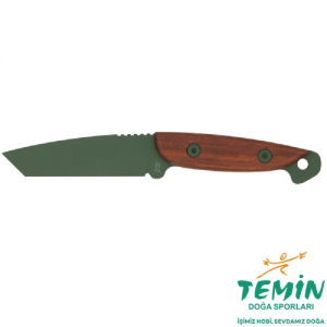 Turq Gear Wolf Tanto - Round Ceviz  Elcik - Sleipner Highland Green (Dağ Yeşili) Bıçak
