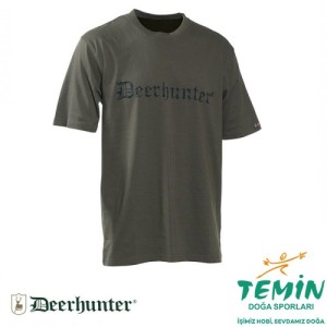 DEERHUNTER 378 DH Logo Yeşil Kısa Kollu Tişört XL
